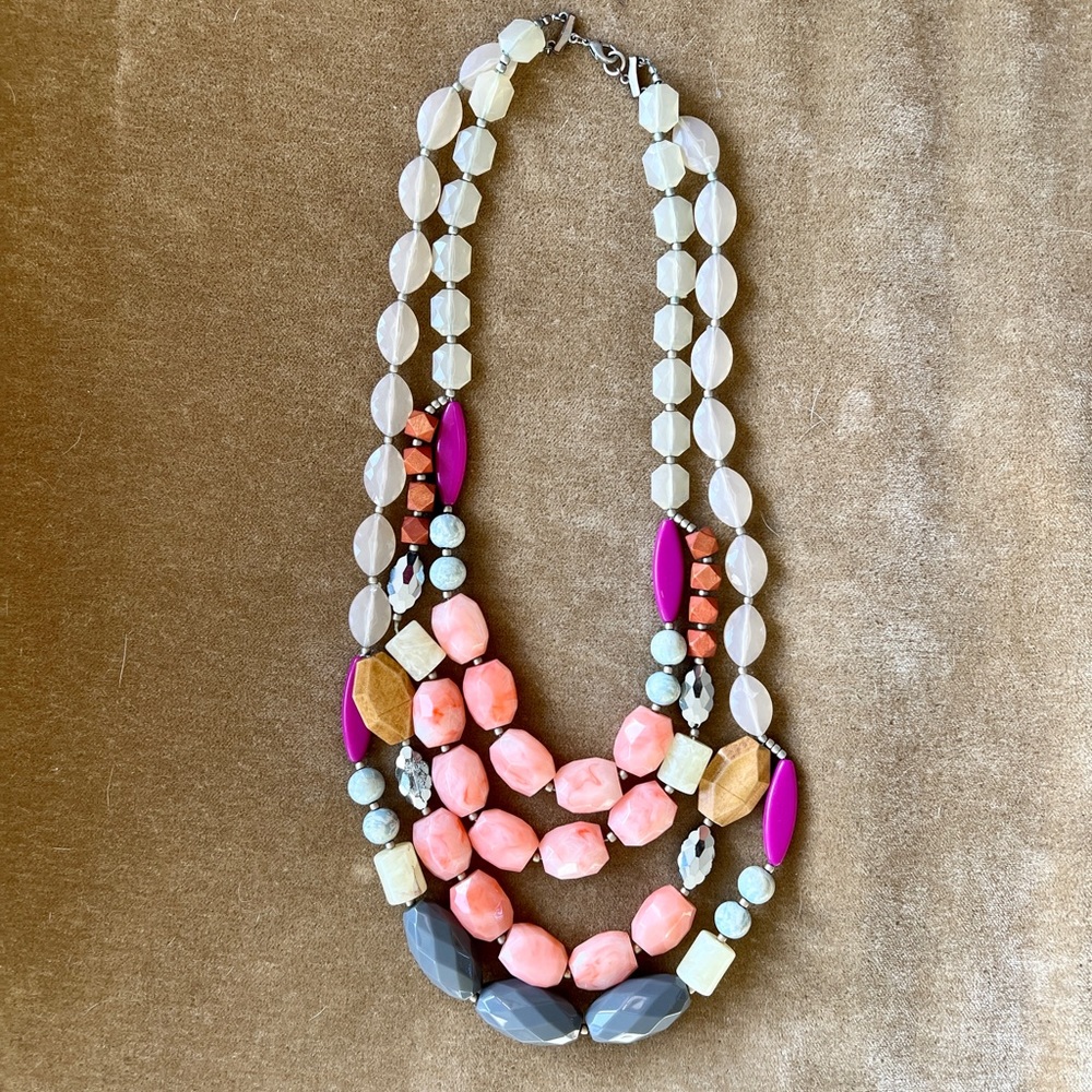 Anthropologie Beaded Layer Necklace